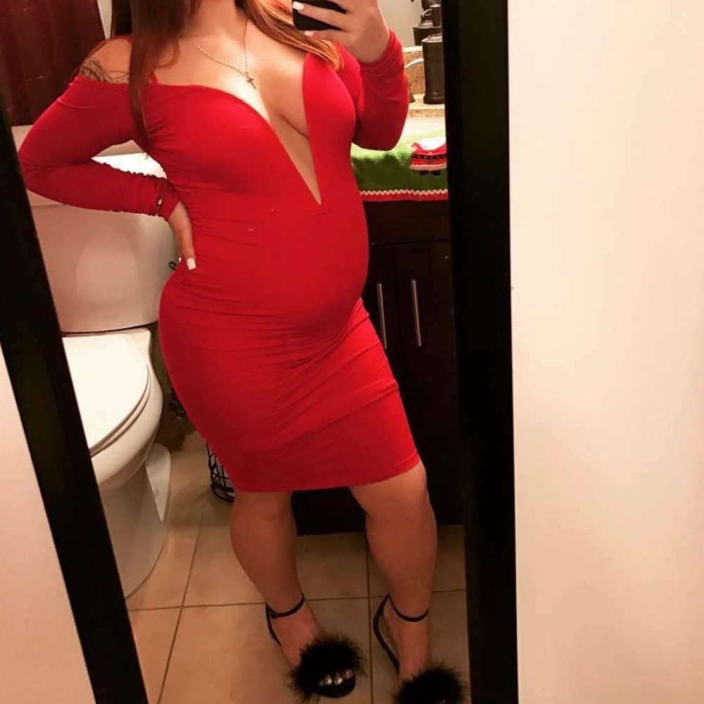 Sexy red dress